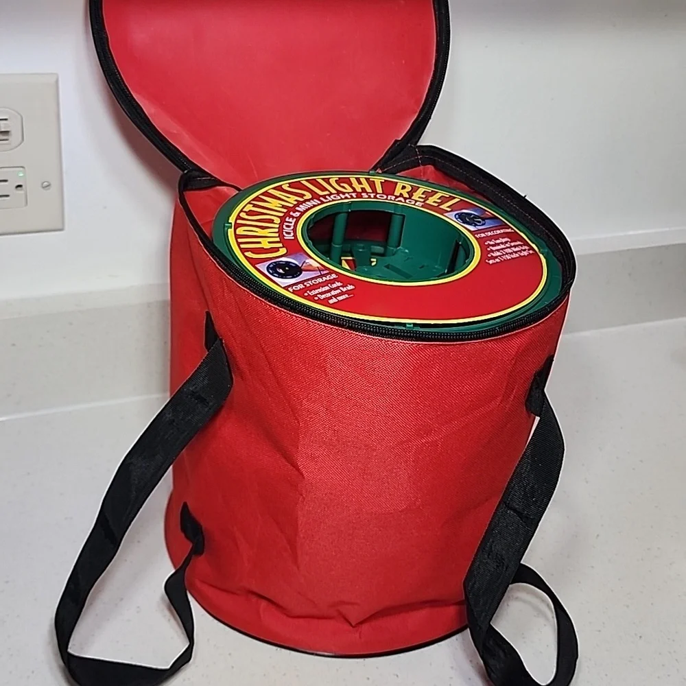 Christmas Light 4 Reel Storage Set - Red and Green.New No Tags